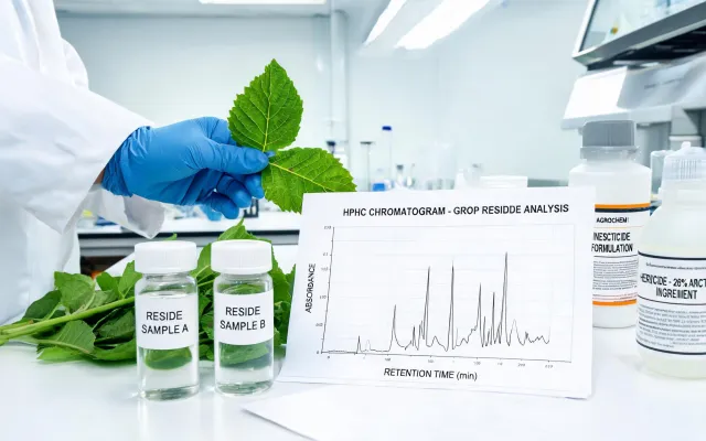 Leaf residue testing